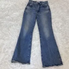 2025年最新】moussy デニムカラー：ライトブルー ブーツカットデニム