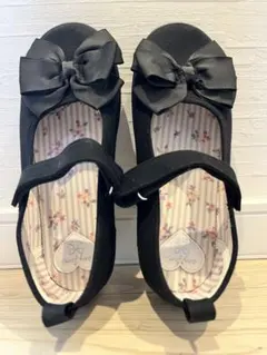 【一度着用】リボン付きフォーマルシューズ【23cm】