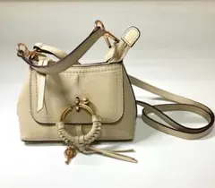 Chloe シーバイクロエ ジョアン 2WAY ショルダーバッグ グレージュ
