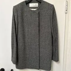 no143 様専用　Whim Gazette チェックノーカラージャケット