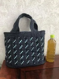 絣のトートバッグ　パッチワーク　キルト　書生絣　刺し子
