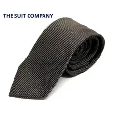 THE SUIT COMPANY ネクタイ　薄茶×白　マイクロドット　絹100%のサムネイル