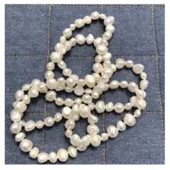 天然真珠 バロック 90cm ロングネックレス　パール
