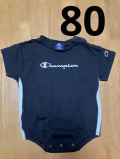 Champion ベビー ロンパース 黒　80