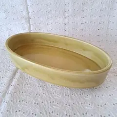 生け花　水盤　花器　オーバル　楕円　平型　華道　鉢　花瓶