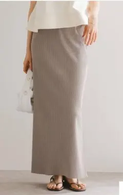Noble リブニットスカート