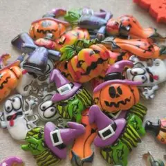 №71 ハロウィン 6種 デコパーツ 約30個セット ハンドメイド