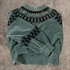 ノルディック柄 ニットセーター【最安値】