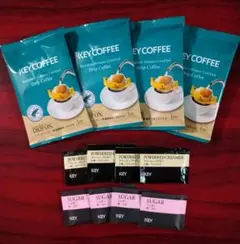 KEY COFFEE　ドリップコーヒー・シュガー・クリーミーパウダー　4セットのサムネイル