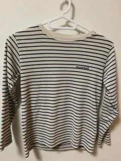 mont-bell モンベル　ボーダーロンT 長袖カットソー キッズ130