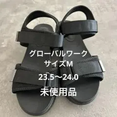 GLOBAL WORK らくっションスニーカーサンダル ブラック Mサイズ 黒