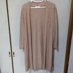 KHALITA ロングカーディガン ベージュ LLサイズ