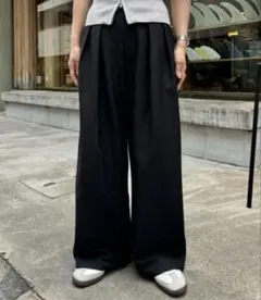 CIAOPANIC TYPY タックボリュームワイドスラックス ブラック