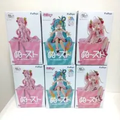 【匿名配送】初音ミク　桜ミク　ぬーどるストッパー　フィギュア　6体セット②