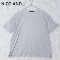 ニコアンド Tシャツ M 半袖 シンプル 綿100% カジュアル ゆったりめ'のサムネイル