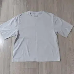 無印良品 涼感ＵＶ ワイド半袖Ｔシャツ S ライトグレー
