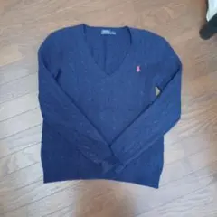 POLO RALPH LAUREN ケーブルニット ネイビー S