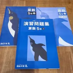 四谷大塚　予習シリーズ　算数　5年下　演習問題集　セット　早稲アカ