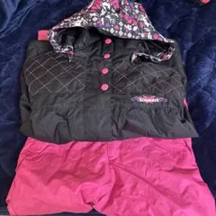 kissmark スキーウェア 150サイズ 黒/ピンク
