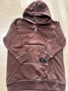 KANGOL フード付きブラウンパーカー