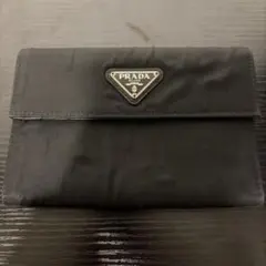 PRADA 三つ折り財布 ナイロン ブラックのサムネイル