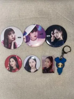 twice ミナ ツウィ 缶バッジ キーホルダー