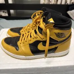 げ*ん様 Nike Air Jordan 1 ブラック/イエロー　pollen