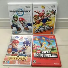 ゲーム　スーパーマリオブラザーズ マリオカート　オリンピック　人気4本セット