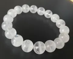 高品質★ホワイトガーデンクォーツ アイリス 千層★天然石 パワーストーン ブレス