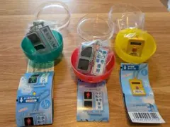 や*き様 信号機型カプセルトイ 3種セット　ミニチュア灯器コレクション