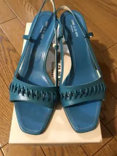 【美品】サンダル パンプス ターゴイスブルーのサムネイル