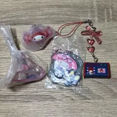 마이멜로디 가챠 食玩 チャーム 4点セット