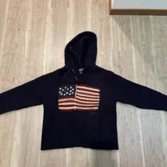 希少 ポロラルフローレン 90's 星条旗 ニット パーカー 商品説明お読み必須