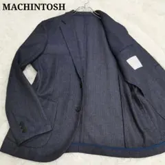 美品 マッキントッシュ アイコン チェック サマージャケット ネイビー XL