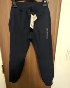 新品未使用★UNIQLO キッズ ボアスウェットパンツ 140 ネイビー