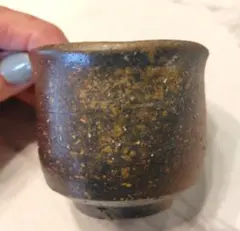 備前焼✤ぐい呑♢菊ヶ峠明光堂♢陶芸家桂子作