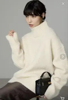 【新品未着用】SOTT オーバーサイズタートルニット アイボリー FREE