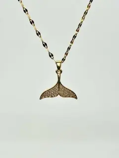 ネックレス レディース ジュエリー　ダイヤ　魚尾　鎖骨チェーン #X021-0