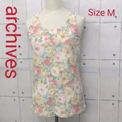 日本製 archives 花柄 タンクトップ Size Mのサムネイル