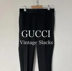 イタリア製 GUCCI ビンテージスラックス 側章 伊製 90s 00s 2026年最新】GUCCI カラー：ブラック系 メンズ スラックスの人気