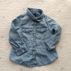 GAP デニムブルー 長袖シャツ 18-24ヶ月