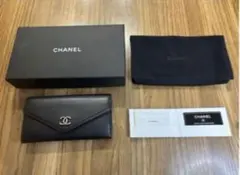 【CHANEL】美品　長財布　キャビアスキン　クラシック！