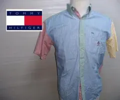 TOMMY HILFIGER 半袖シャツ 多色ストライプ