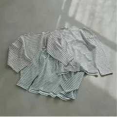 mysa closet 田中里奈コラボ ボーダー長袖Tシャツ