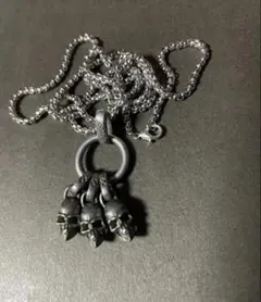 ドクロちゃん３連ネックレス グランジ ドクロペンダント❤︎新品y2k❤️