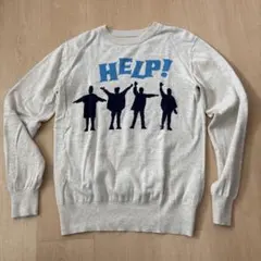HELP グラニフ　ニット　ビートルズ