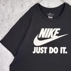 1475 US古着 NIKE ナイキ ドライフィットブラック Tシャツ　2XL