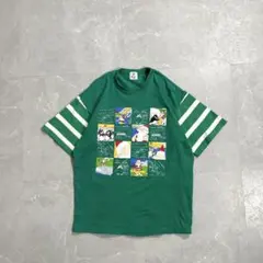 00s OLD tシャツ funny 古着 ボーダー cityboy サンタ Mのサムネイル