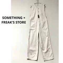 SOMETHING × FREAK'S STORE ボタンフライサロペット　S