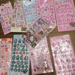 ヤ*チ様 ボンボンドロップ 立体 シール 10枚 ハローキティ サンリオ タイル